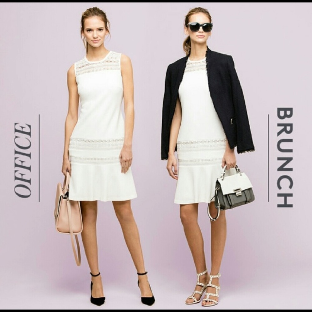 Ivanka Trump Knit Fit & Flare Dress (8) NWOT